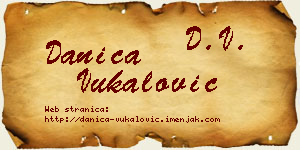 Danica Vukalović vizit kartica